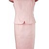 knielanges rosa Etuikleid aus Baumwolle | ASITA SAHABI