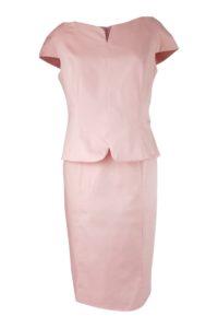 knielanges rosa Etuikleid aus Baumwolle | ASITA SAHABI