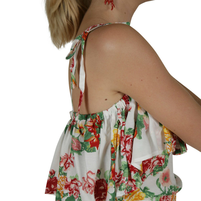 floral-print cotton midi dress | cotton | ASITA SAHABI