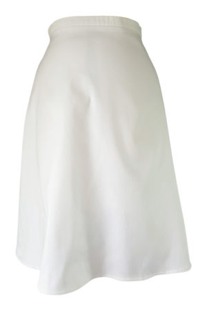 white cotton midi skirt | white plate skirt | ASITA SAHABI