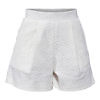 cremeweisse Shorts aus Baumwoll-Häkelspitz | ASITA SAHABI