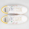 KINGSTON sustainable sneakers WHITE SUN in white, rosé and yellow leather | yellow sneakers