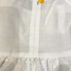 ASITA SAHABI white cotton blouse for girls with yellow birds and ruches