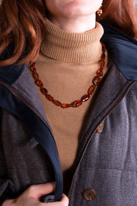 amber necklace PESCASSEROLI