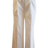 palazzo pants in an elastic ivory linen blend