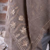 brown cashmere pashmina with beige embroideries