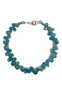 ASITA SAHABI blue aquamarine bracelet JOLIE | petrol blue bracelet