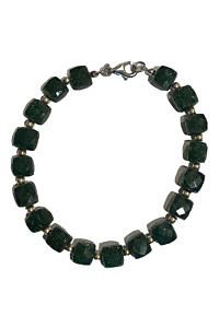 ASITA SAHABI mossquartz bracelet | dark green bracelet