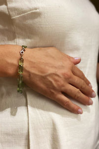 ASITA SAHABI Peridot Armband | hellgrünes Armband