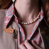 classic pearl necklace in beige sweatwater pearls
