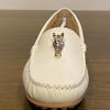 Beige AIGNER nappa leather moccasin with a horse head detail