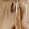 shorts in beige tencel NICOLE | beige paperbag shorts