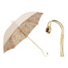 PASOTTI romantic ecru floral printed umbrella, double cloth