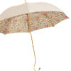 PASOTTI romantic ecru floral printed umbrella, double cloth