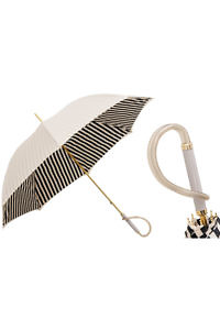 PASOTTI Polka Dot Parasol | luxury beige umbrella