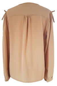 ASITA SAHABI luxury beige silk blouse