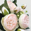 light pink bouquet of roses made of silk fabric | pastel pink silk roses