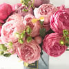 pink bouquet of roses made of silk fabric | pink silk roses