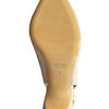 nude colored MODA DI FAUSTO slingback pumps in nude colored braided leather with golden charms