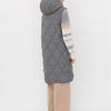 CAPPELINI by PESERICO | grey flannel down vest with contrasting beige lining