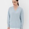PESERICO EASY | light blue sweater with V-neck