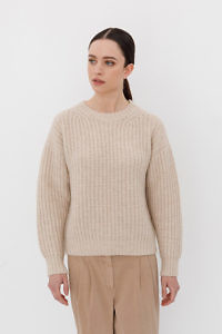 CAPPELLINI by PESERICO | beige sweater in a soft merino-alpaca-cashmere-blend