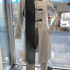 zebra printed virgin wool and cashmere coat in grey and ecru ANNA | animal coat