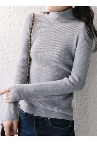 grey 100% cashmere turtleneck sweater | grey turtleneck sweater