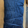 Marineblauer Kissenbezug aus Samt | 30 x 50 cm