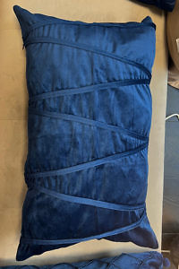 Marine blue Pillowcase in velvet | 45 x 45 cm