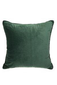 dunkelgrüner Kissenbezug aus Samt | 45 x 45 cm