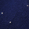 dunkelblaue Kaschmir-Mischmütze mit Perlen und Strasssteinen YOLANDA