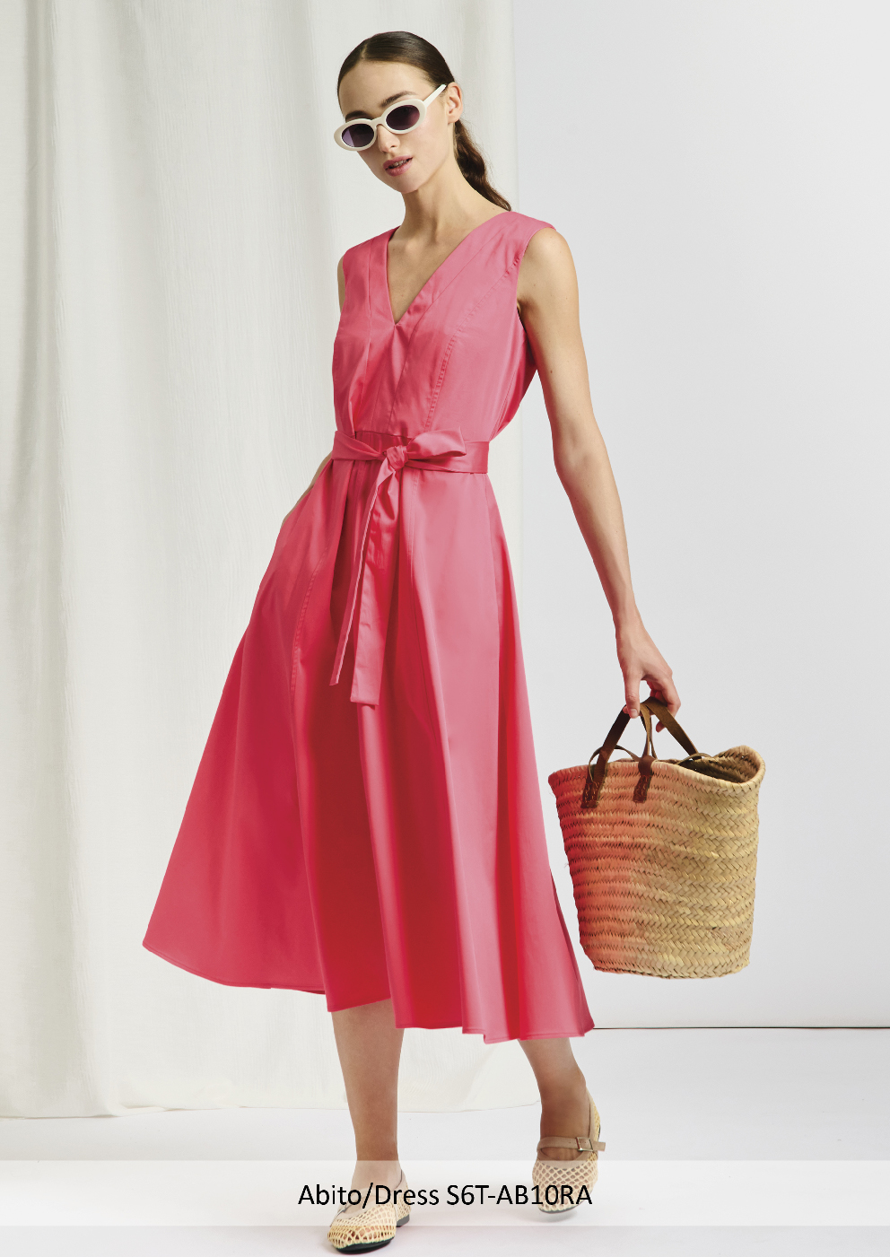 strapless open back dress Milano 41-6249-1147 1449 Pink Chill Print Maxi Dress – Dotique main image 1